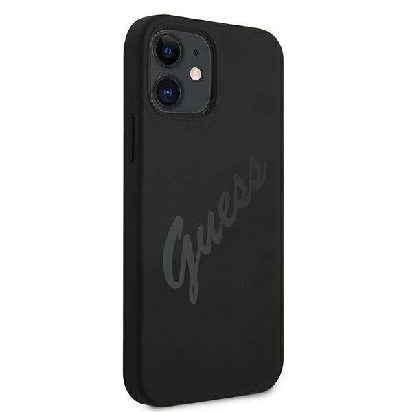 Kryt Guess GUHCP12SLSVSBK Apple iPhone 12 mini black hardcase Script Vintage