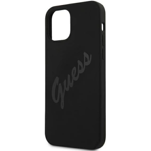 Hurtownia GSM - Etui Guess GUHCP12SLSVSBK Apple iPhone 12 mini czarny/black hardcase Script Vintage - GUE927BLK - {ean13} - Hurt