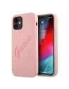Etui Guess GUHCP12SLSVSPI Apple iPhone 12 mini różowy/pink hardcase Script Vintage