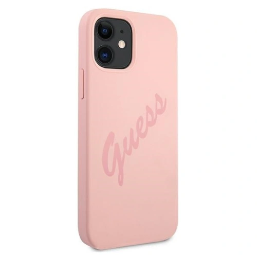 Etui Guess GUHCP12SLSVSPI Apple iPhone 12 mini różowy/pink hardcase Script Vintage