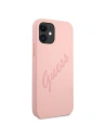 Hurtownia GSM - Etui Guess GUHCP12SLSVSPI Apple iPhone 12 mini różowy/pink hardcase Script Vintage - GUE928PNK - {ean13} - Hurt