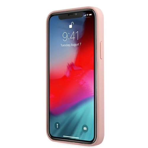 Etui Guess GUHCP12SLSVSPI Apple iPhone 12 mini różowy/pink hardcase Script Vintage