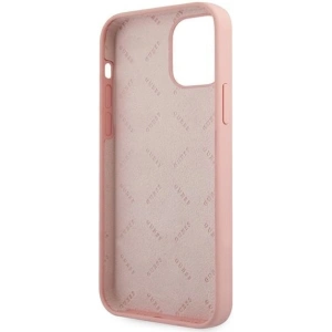 Hurtownia GSM - Etui Guess GUHCP12SLSVSPI Apple iPhone 12 mini różowy/pink hardcase Script Vintage - GUE928PNK - {ean13} - Hurt