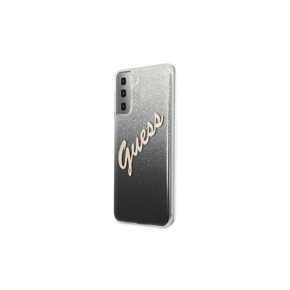 Wholesale Guess GUHCS21MPCUGLSBK Samsung Galaxy S21+ Plus black hardcase Glitter Gradient Script - GUE934BLK - {ean13} - Hurt