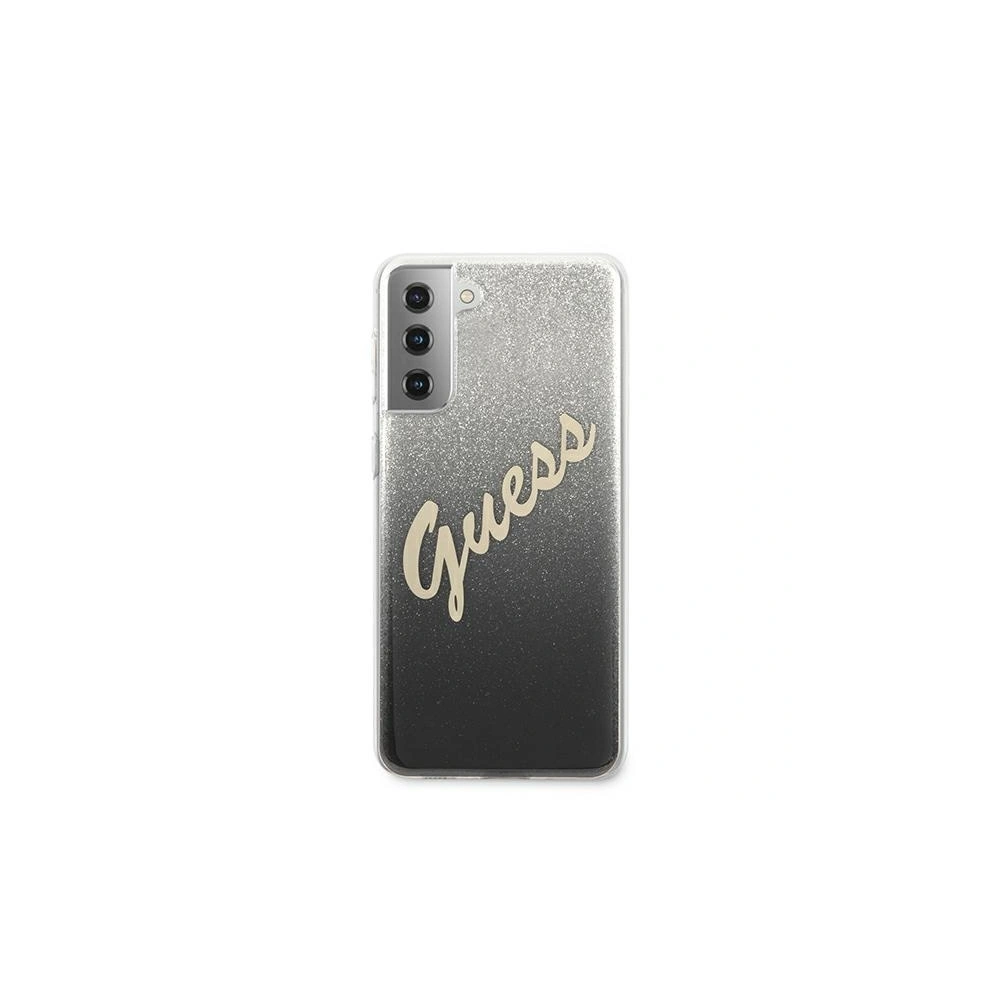Hurtownia GSM - Etui Guess GUHCS21MPCUGLSBK Samsung Galaxy S21+ Plus czarny/black hardcase Glitter Gradient Script - GUE934BLK - {ean13} - Hurt
