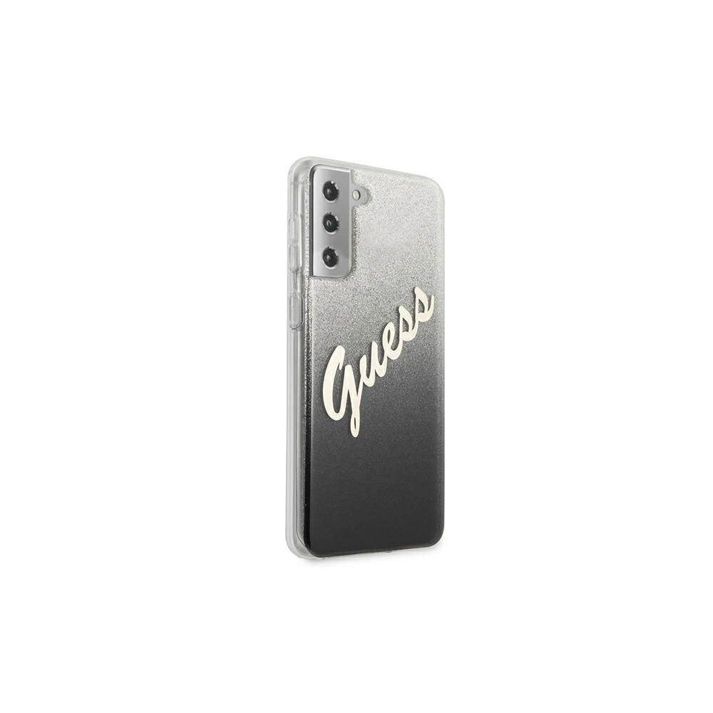 Wholesale Guess GUHCS21MPCUGLSBK Samsung Galaxy S21+ Plus black hardcase Glitter Gradient Script - GUE934BLK - {ean13} - Hurt