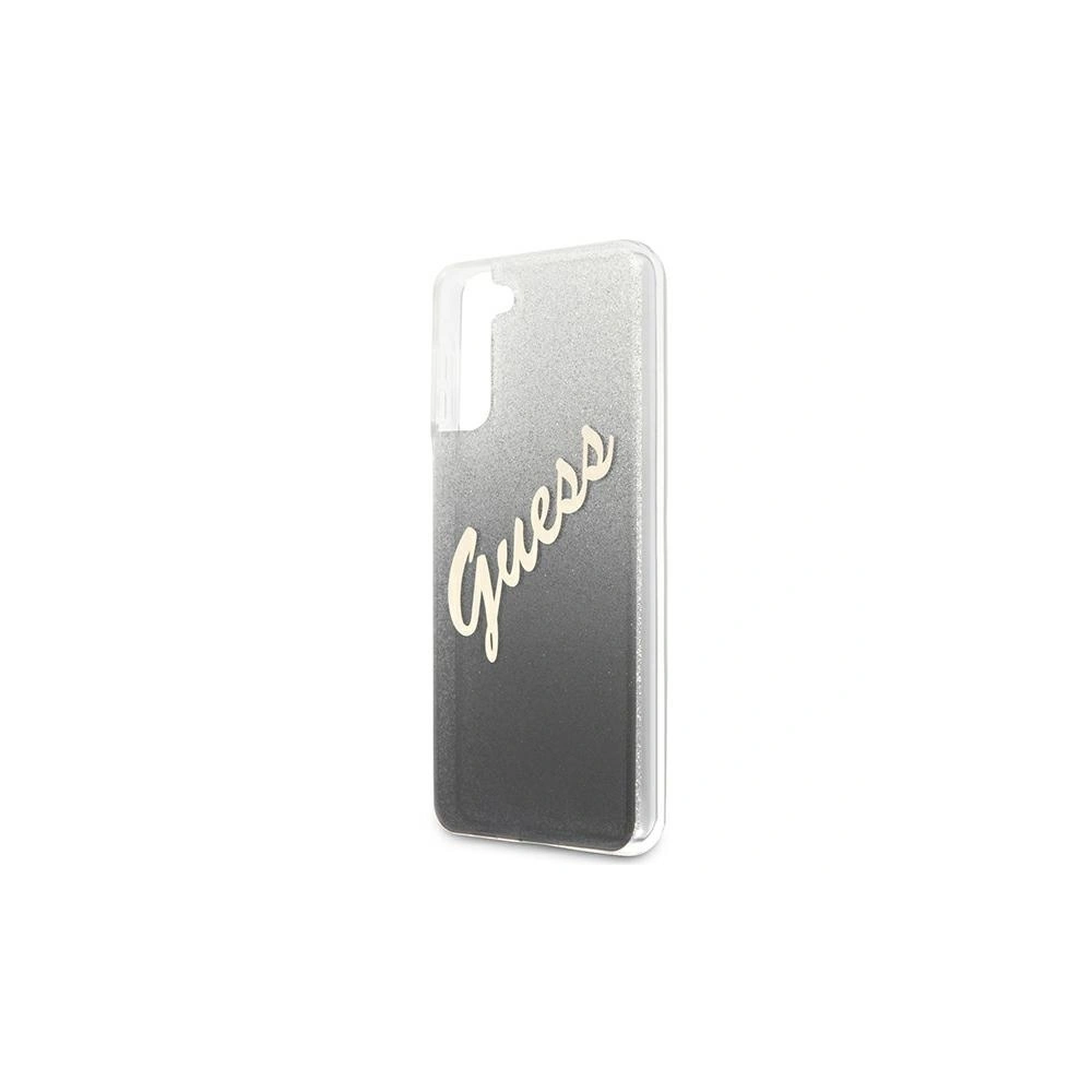Hurtownia GSM - Etui Guess GUHCS21MPCUGLSBK Samsung Galaxy S21+ Plus czarny/black hardcase Glitter Gradient Script - GUE934BLK - {ean13} - Hurt
