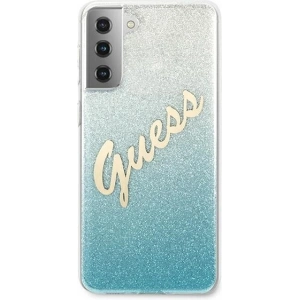 Hurtownia GSM - Etui Guess GUHCS21MPCUGLSBL Samsung Galaxy S21+ Plus niebieski/blue hardcase Glitter Gradient Script - GUE935BLU - {ean13} - Hurt