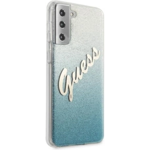 Hurtownia GSM - Etui Guess GUHCS21MPCUGLSBL Samsung Galaxy S21+ Plus niebieski/blue hardcase Glitter Gradient Script - GUE935BLU - {ean13} - Hurt