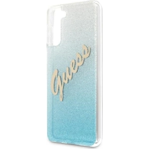 Hurtownia GSM - Etui Guess GUHCS21MPCUGLSBL Samsung Galaxy S21+ Plus niebieski/blue hardcase Glitter Gradient Script - GUE935BLU - {ean13} - Hurt