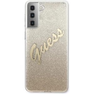 Hurtownia GSM - Etui Guess GUHCS21MPCUGLSGO Samsung Galaxy S21+ Plus złoty/gold hardcase Glitter Gradient Script - GUE936GLD - {ean13} - Hurt