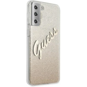 Hurtownia GSM - Etui Guess GUHCS21MPCUGLSGO Samsung Galaxy S21+ Plus złoty/gold hardcase Glitter Gradient Script - GUE936GLD - {ean13} - Hurt