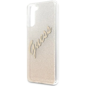 Hurtownia GSM - Etui Guess GUHCS21MPCUGLSGO Samsung Galaxy S21+ Plus złoty/gold hardcase Glitter Gradient Script - GUE936GLD - {ean13} - Hurt