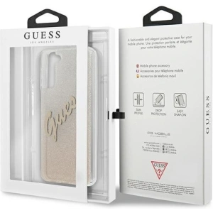 Hurtownia GSM - Etui Guess GUHCS21MPCUGLSGO Samsung Galaxy S21+ Plus złoty/gold hardcase Glitter Gradient Script - GUE936GLD - {ean13} - Hurt