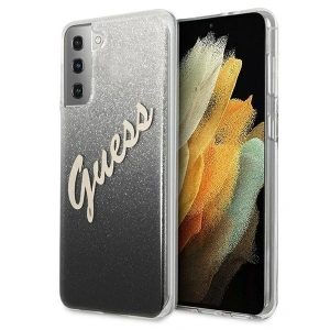 Hurtownia GSM - Etui Guess GUHCS21SPCUGLSBK Samsung Galaxy S21 czarny/black hardcase Glitter Gradient Script - GUE938BLK - {ean13} - Hurt