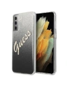 Etui Guess GUHCS21SPCUGLSBK Samsung Galaxy S21 czarny/black hardcase Glitter Gradient Script