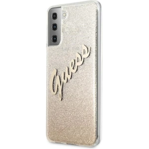 Hurtownia GSM - Etui Guess GUHCS21SPCUGLSGO Samsung Galaxy S21 złoty/gold hardcase Glitter Gradient Script - GUE940GLD - {ean13} - Hurt