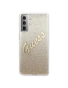 Hurtownia GSM - Etui Guess GUHCS21SPCUGLSGO Samsung Galaxy S21 złoty/gold hardcase Glitter Gradient Script - GUE940GLD - {ean13} - Hurt