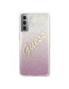 Hurtownia GSM - Etui Guess GUHCS21SPCUGLSPI Samsung Galaxy S21 różowy/pink hardcase Glitter Gradient Script - GUE941PNK - {ean13} - Hurt