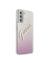 Hurtownia GSM - Etui Guess GUHCS21SPCUGLSPI Samsung Galaxy S21 różowy/pink hardcase Glitter Gradient Script - GUE941PNK - {ean13} - Hurt