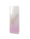 Hurtownia GSM - Etui Guess GUHCS21SPCUGLSPI Samsung Galaxy S21 różowy/pink hardcase Glitter Gradient Script - GUE941PNK - {ean13} - Hurt