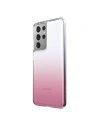 Etui Speck Presidio Perfect-Clear Ombre Samsung Galaxy S21 Ultra z powłoką MICROBAN (Clear/Vintage Rose Fade)