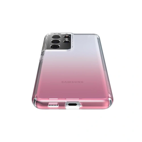 Etui Speck Presidio Perfect-Clear Ombre Samsung Galaxy S21 Ultra z powłoką MICROBAN (Clear/Vintage Rose Fade)