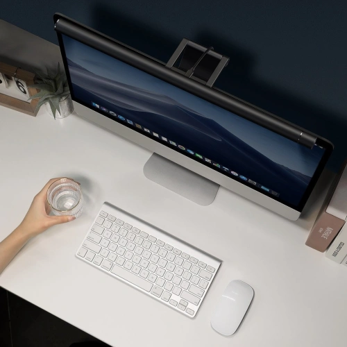 Lampa na monitor Baseus I-Wok Pro, z klipsem i ściemniaczem (czarna)