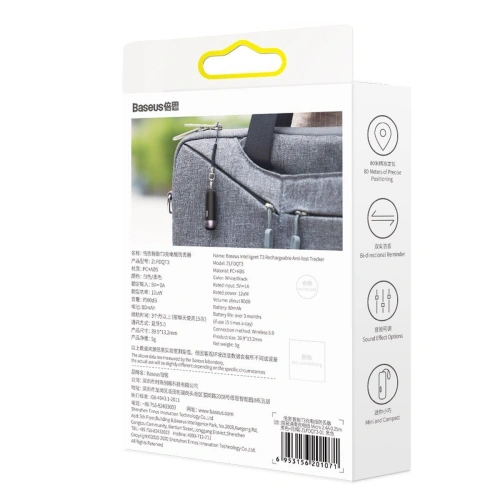 Lokalizator Baseus T3, Bluetooth 5.0 (czarny)