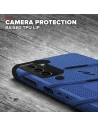 Hurtownia GSM - Pancerne etui Zizo Bolt Cover Samsung Galaxy S21+ Plus ze szkłem 9H na ekran + podstawka & uchwyt do paska (niebieski/czarny) - ZIZ069BLUBLK - {ean13} - Hurt