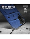 Hurtownia GSM - Pancerne etui Zizo Bolt Cover Samsung Galaxy S21 ze szkłem 9H na ekran + podstawka & uchwyt do paska (niebieski/czarny) - ZIZ070BLUBLK - {ean13} - Hurt