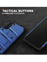 Hurtownia GSM - Pancerne etui Zizo Bolt Cover Samsung Galaxy S21 ze szkłem 9H na ekran + podstawka & uchwyt do paska (niebieski/czarny) - ZIZ070BLUBLK - {ean13} - Hurt