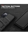 Hurtownia GSM - Pancerne etui Zizo Bolt Cover Samsung Galaxy S20 FE ze szkłem 9H na ekran + podstawka & uchwyt do paska (czarny) - ZIZ071BLK - {ean13} - Hurt