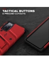 Hurtownia GSM - Pancerne etui Zizo Bolt Cover Samsung Galaxy S20 FE ze szkłem 9H na ekran + podstawka & uchwyt do paska (czerwony/czarny) - ZIZ073REDBLK - {ean13} - Hurt