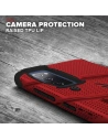 Hurtownia GSM - Pancerne etui Zizo Bolt Cover Samsung Galaxy S20 FE ze szkłem 9H na ekran + podstawka & uchwyt do paska (czerwony/czarny) - ZIZ073REDBLK - {ean13} - Hurt