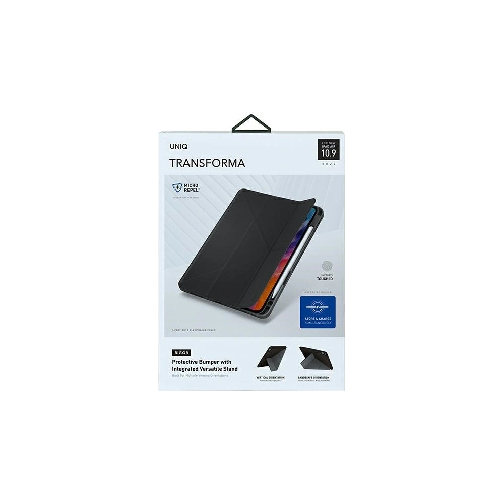 Hurtownia GSM - Etui UNIQ Transforma Rigor Apple iPad Air 10.9 2020/2022 (4. i 5. generacji) / iPad Air 11 2024 (6. generacji) szary/charcoal grey Antimicrobial - UNIQ340GRY - {ean13} - Hurt