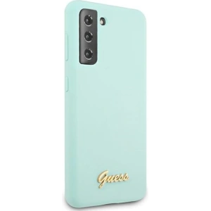 Hurtownia GSM - Etui Guess GUHCS21MLSLMGLB Samsung Galaxy S21+ Plus blue hardcase Silicone Script Metal Logo - GUE942BLU - {ean13} - Hurt