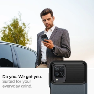 Hurtownia GSM - Etui Spigen Slim Armor Samsung Galaxy A12 Metal Slate - SPN1488MTL - {ean13} - Hurt