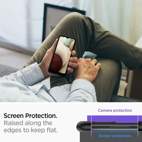 Etui Spigen Slim Armor Samsung Galaxy A12 Metal Slate