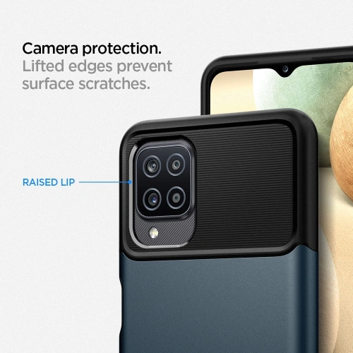 Etui Spigen Slim Armor Samsung Galaxy A12 Metal Slate