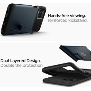Hurtownia GSM - Etui Spigen Slim Armor Samsung Galaxy A12 Metal Slate - SPN1488MTL - {ean13} - Hurt
