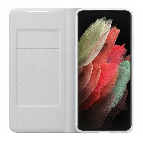 Etui Samsung Galaxy S21 Ultra EF-NG998PJ jasno szary/light gray LED View Cover