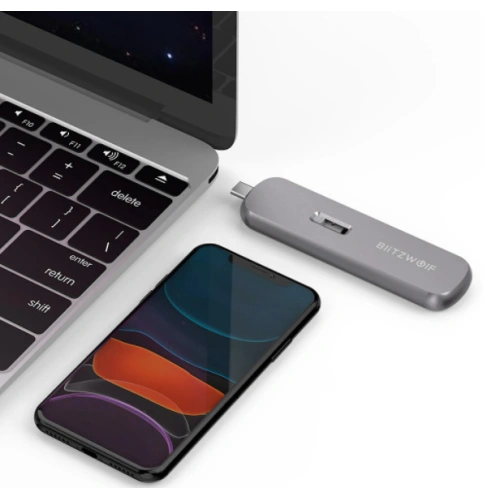 Obudowa dysku SATA M.2 SSD BlitzWolf BW-SSDE5 B-key, 5Gbps, USB-A