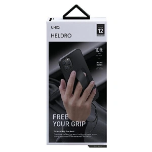 Hurtownia GSM - Etui UNIQ Heldro Apple iPhone 12 Pro Max czarny/midnight black Antimicrobial - UNIQ349BLK - {ean13} - Hurt