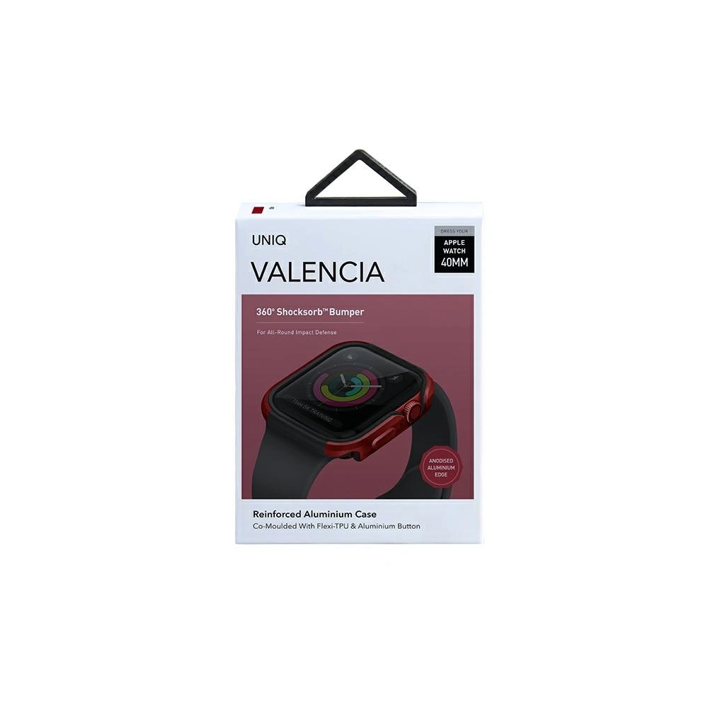 Wholesale UNIQ Valencia case Apple Watch Series 4/5/6/7/SE/8/9 40/41MM red/crimson red - UNIQ352RED - {ean13} - Hurt