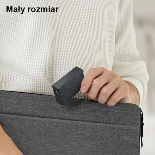 UNIQ Ładowarka sieciowa Votre Slim Duo 20W USB-C + USB-A czarny/charcoal black