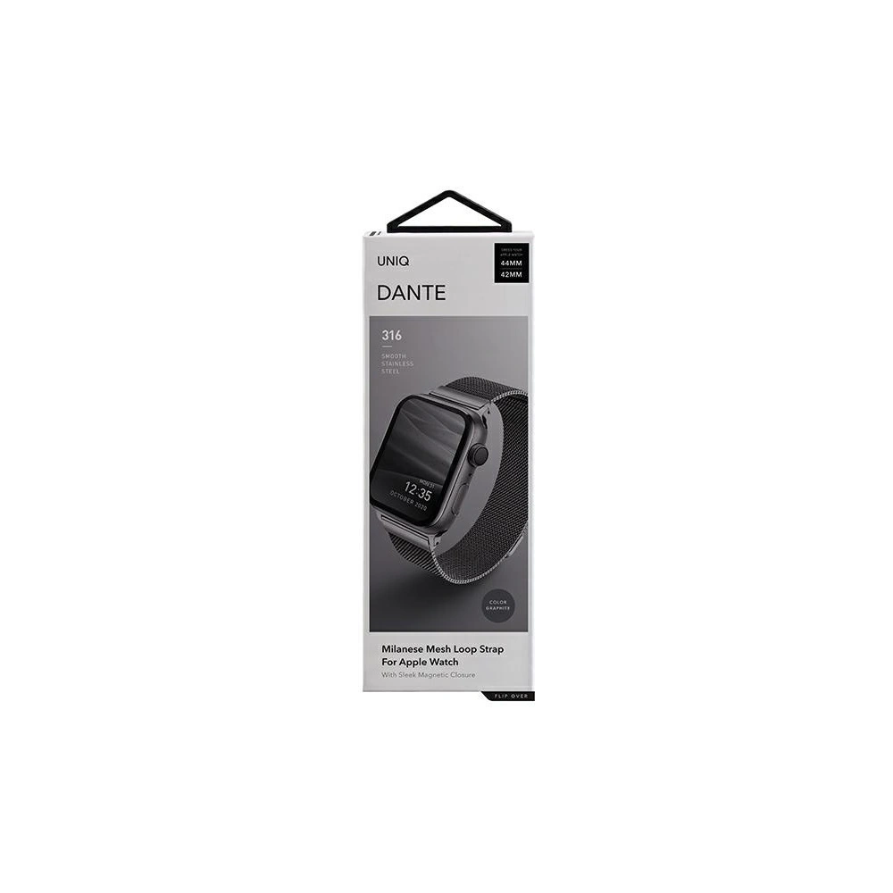 Hurtownia GSM - UNIQ Dante Apple Watch Series 4/5/6/7/SE/8/Ultra 44/45/49mm Edelstahl grafit/grafit - UNIQ362GPH - {ean13} - Hurt