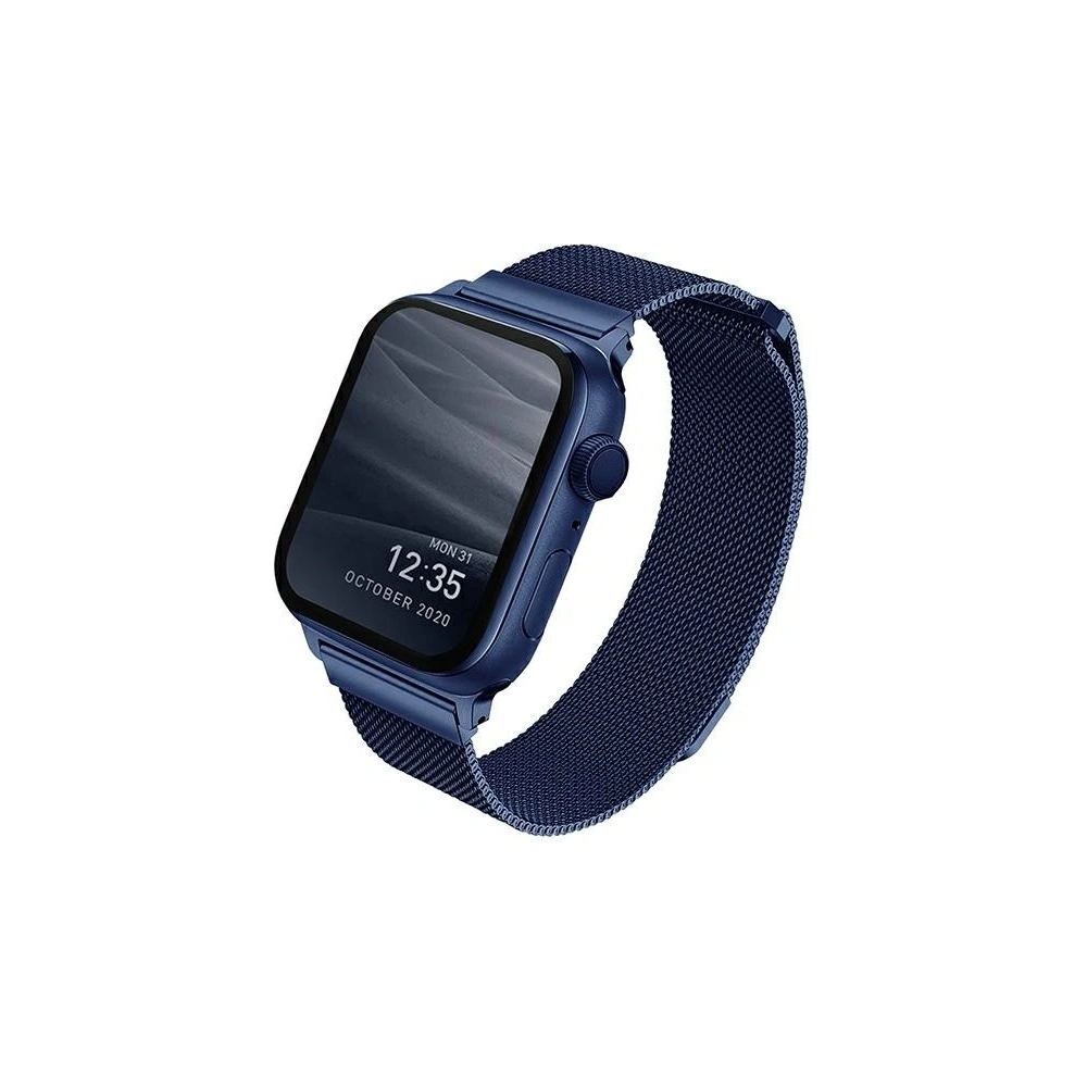 Wholesale UNIQ Dante strap Apple Watch Series 4/5/6/7/SE/8/Ultra 44/45/49mm Stainless Steel blue/marine blue - UNIQ363BLU - {ean13} - Hurt