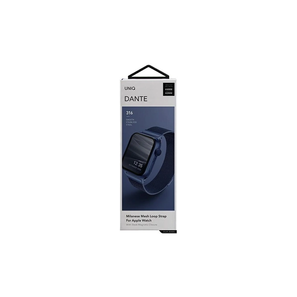 Wholesale UNIQ Dante strap Apple Watch Series 4/5/6/7/SE/8/Ultra 44/45/49mm Stainless Steel blue/marine blue - UNIQ363BLU - {ean13} - Hurt