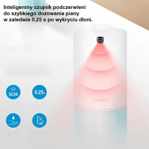 Hurtownia GSM - LYFRO Veso automatyczny dozownik do mydła biały/white - UNIQ365WHT - {ean13} - Hurt